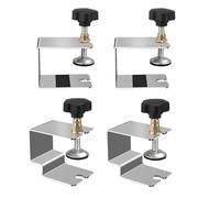 Ehwisbe 4PCS C Clamp Cabinet Hardware Jig Drawer Fixing Clip for Install Door Drawer Front Knobs Pulls Handles Woodworking Tools
