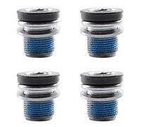 Ehwisbe 4pcs M15 dust-proof bicycle center shaft screw spline center shaft screw tooth plate crank mounting flower screw