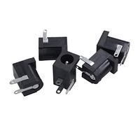 Ehwisbe 5 Pieces DC 5.5mmx2.1mm Power Jack Socket Female Panel Mount Connector