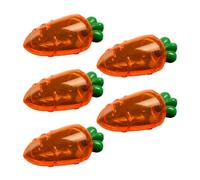 Ehwisbe 5pcs Transparent Easter Plastic Carrots Candy Box Easter Gift Box Decorations C