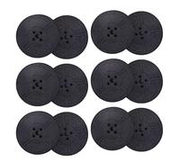 Ehwisbe 6Pack Typewriter Ribbon Twin Spool Typewriter Ribbon Ink Twin Spool Pack Ink Replacement Part for Most Typewriter(Black)