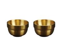 Ehwisbe 80ml Stainless Steel Sake Cup Double Layer Mini White Wine Cup for Tea Water Cups Industrial Style Kitchen Drinkware,A