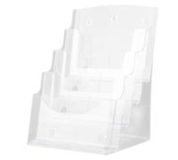 Ehwisbe A5 Acrylic Brochure Display Stand Rack Flyer Holder Magazine Organizer for Stationery& Supplies