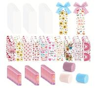 Ehwisbe Acrylic Bookmark Blanks Clear Book Marks DIY Crafts Bookmark Making Kit for Reading Lovers Graduation Gifts
