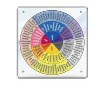 Ehwisbe Acrylic Feelings Wheel & Needs Wheels Emotions Wheel Mental Health Tool for Home//School Education Supplies