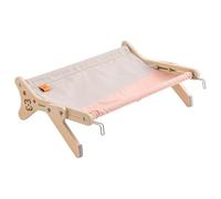 Ehwisbe Adjustable Cat Window Perch Sturdy 40 Lbs Capacity Sunbathing Bed Pink Washable Hammock for Indoor Cats B