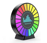 Ehwisbe Aromatherapy Magnetic Pickup Lamp Air Fresher Round RGB Lights Car Air Outlet Decorate