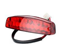 Ehwisbe ATV 12V 3 Wire Brake Stop Light License Taillight Red for ATV Off Road Motorcycle Signal Lamp Accessories Car Lights