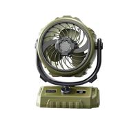Ehwisbe Auto-Oscillating Rechargeable Camping Fan Portable LED Light 100 Turbine Powerful Desk Fan with Hook A