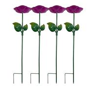 Ehwisbe Bee Water Feeder Flower Butterfly Water Feeder Cup Bee Bird Bath Cups for Garden Yard Outdoor Decor