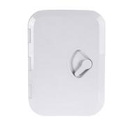 Ehwisbe Boat Deck Hatch Rectangle ABS 10-5/8 X 14-3/4 Inch Lids for Marine Yacht RV for Marine Access Hatch WHITE