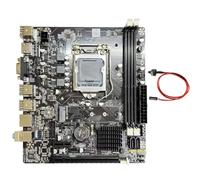 Ehwisbe -Compatible H61 Computer Motherboard DDR3 LGA1155 2xDDR3 Slots 6XUSB Port Supports G1610, G2030 1620, 1630 CPU