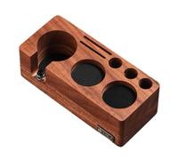 Ehwisbe Comprehensive Coffee Station Organizer: Tamping Stand and Storage for Enhanced Powder Distribution