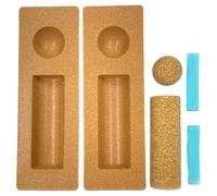 Ehwisbe Cork Balance Board 4-in-1 for Yoga Exercise Foot Strengthener and Ankle Stability Trainer Set