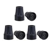 Ehwisbe Crutch Tips Set 1Inch Heavy Duty Non-Slip Rubber Cane Tips Set Replacement Cane Foot Caps, Crutch Pads, 6 PCS