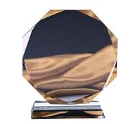 Ehwisbe Crystal Glass Trophy Blank Crystal Trophy Medal Graduation Season Commemorative Ornaments Company Awards