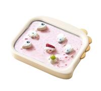 Ehwisbe DIY Yogurt and Ice Plate Machine - Mini Fried Ice Maker for Delicious Home Smoothies