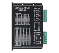 Ehwisbe DM556 CNC Digital Stepper Motor Driver 2-Phase Stepper Motor Driver 20-50V DC Max 5.6A 128 Subdivision for Motor