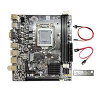 Ehwisbe -Enabled H61 Computer Motherboard Kit LGA1155 Architecture 2x DDR3 Memory Slots 6X USB Ports for G1610 1620 1630 G2030 CPUs