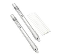 Ehwisbe Extra 40pcs Soap Stone Refills, for Welders, Students, Mark- Round Soapstone Holders(2pc), Welding Pencil Holders