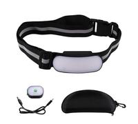 Ehwisbe Fanny Pack Running Light Rechargeable 5 Modes with Rear Red Light Waterproof Flashlight for Night Running for Safety