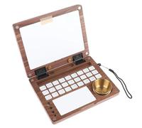 Ehwisbe for Outdoor Sketching Paint Box-Foldable Wooden Watercolor Storage Case with Strap