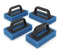 Ehwisbe for Reclaiming Mesh,Screen Printer Ink Cleaner 4 Pcs Printing Scrub Pad with Handle& Accessories for Screens