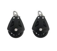 Ehwisbe For Rope Runner 1500Lbs Stainless Steel Pulley Block 2 Pieces Marine Sailboat Yacht Rigging
