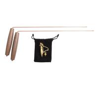 Ehwisbe for Searching Water, Gold, Minerals-Copper Dowsing Rods-2PCS Wooden Handle Dowsing Rods for Convenient Storage