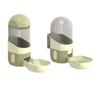 Ehwisbe Hanging Automatic Food Drinker and Feeder, Suitable for Chinchillas, Guinea Pigs, Hedgehogs Small Green
