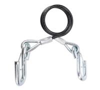 Ehwisbe High Strength Trailer Safety Cable- Galvanized Iron 2 Hook Design 3500lbs Load Capacity for RV