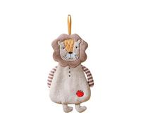 Ehwisbe Home Hanging Hand Towels Coral Velvet Comfortable Skin-Friendly Kitchen Bathroom Towel Soft Fine 1 Piece D