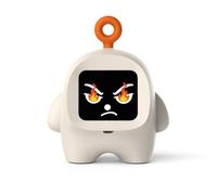 Ehwisbe Intelligent AI Small Robot Multiple Expressions Languages Emotional Dialogue Smart Clock Companion White