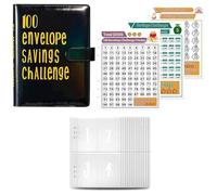 Ehwisbe Join The 52-Week 100 Envelope Savings Challenge Fun Path to Save 5,050 in One Year with Our Budget Binder G Easy Install Easy to Use