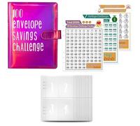 Ehwisbe Join The 52-Week 100 Envelope Savings Challenge Fun Path to Save 5,050 in One Year with Our Budget Binder C Easy Install Easy to Use