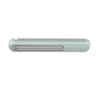 Ehwisbe Kitchen Tool Magnetic Refillable Plastic Wrap Roll Dispenser with Cutter, Tin Aluminum Foil Dispenser, Film Roll Dispenser Green Cutter