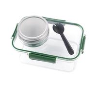 Ehwisbe Leakproof SaladPod MasonJar Portable Matching Fork Salad Container with Condiment Compartment Keep Storage Box