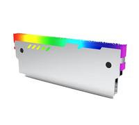 Ehwisbe Memory Module Cooling Vest in Aluminum with ARGB Lights, Desktop Heat Dissipation Enhancer