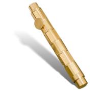 Ehwisbe Mini -Brass Pocket Pen, Small Short & Compact Fancy Vintage Ballpoint Pen for Travel, Gift Pen with 4 Refills Set 1