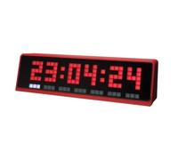 Ehwisbe Multi-Function Display Clock with Weather Clocks Stocks Cryptocurrency Bitcoin Forex Price Desktop Dot Matrix Screen WIFI C