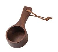 Ehwisbe Nature Wood Mini Measuring Scoop Tea Coffee Bean Scoop Sugar Spice Measure Spoon MeasuringTool for HomeKitchen Cooking A