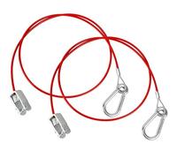 Ehwisbe Pack of 2 1 Metre Ring Trailer Caravan Brake Away Breakaway Safety Cable Braked Hitch Accessories Parts