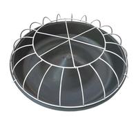 Ehwisbe Portable Chicken Feeding Dispenser for Goose Poultry Feed Bucket for Duck Chook Hen Livestock Supplies Food B