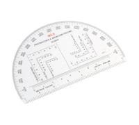 Ehwisbe Protractor for Land Navigation, Geographic Coordinate Ruler UTM/MGRS Coordinate Scale, 6" RA Plastic Tool