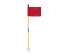 Ehwisbe Red Golf Green Flag, Two-Section Detachable Flagpole, Easy to Carry Green Target Flag Hole Cup