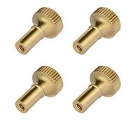 Ehwisbe Replacement Turn On/Off Light Switch Knob, Brass Lamp Switch 4pcs Standard Size Twist Knobs
