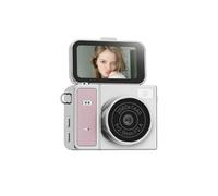 Ehwisbe Retro Style S162 Thumb Keychain Camera 1.47-Inch Flip Screen Mini Action Camera 1080P Very Small Camcorder Pink