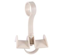 Ehwisbe Rotating Storage Rack Bag Hanger Without Punch Clothes Plastic Rack Tie Coat Closet Hanger Wardrobe Organizer Beige