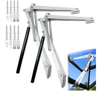 Ehwisbe Solar Powered Automatic Greenhouse Window Opener, Auto Vent Opener, 2PCS Heat Hothouse Roof Vent Kit