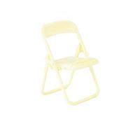 Ehwisbe Steve Cute Little Chair Mobile Phone Holder Desk Foldable Phone Stand Cell Phone Stand Holder for Desk Yellow